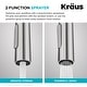 preview thumbnail 35 of 149, Kraus 2-Function 1-Handle 1-Hole Pulldown Sprayer Brass Kitchen Faucet