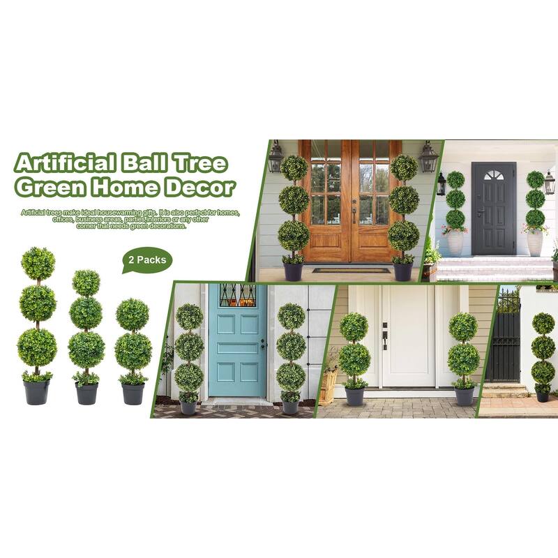 Artificial Boxwood Topiary Tree 3Ft/3.7Ft/4.2Ft