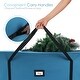 preview thumbnail 3 of 5, Hearth & Harbor Premium Rolling Christmas Tree Storage Bag - 60"x25"x20"