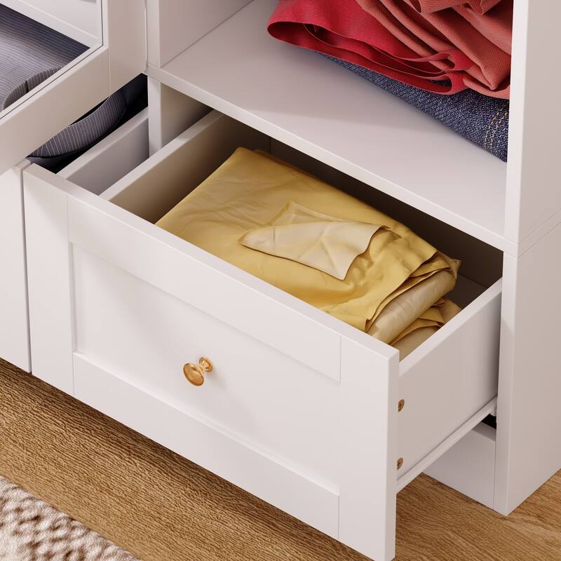 Storage Armoires Modular Wardrobe Collection Combo Cloest Cabinet