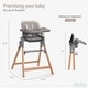 preview thumbnail 9 of 16, Evolur Tiny Throne 2 in 1 Highchair