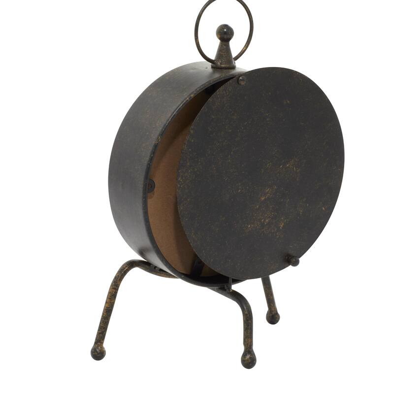 Metal Standing Stopwatch Clock - Brown - Roche River Decor