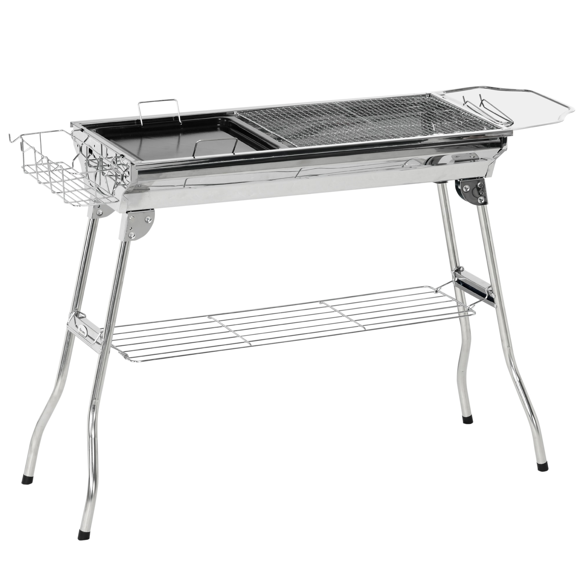 Charcoal Grill, Stainless Steel Portable Folding BBQ,Outdoor