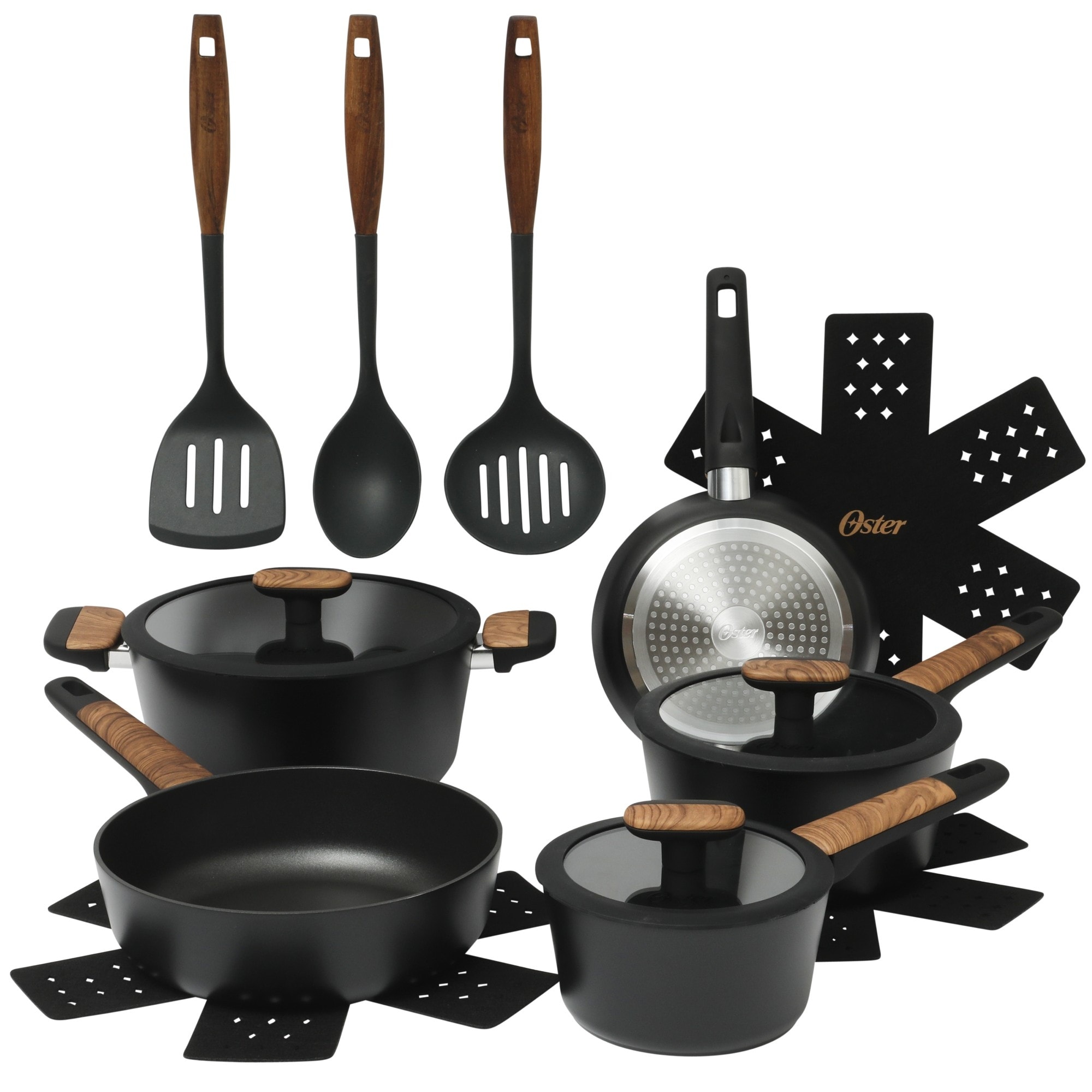 Oster Platinum Oxburg 14 Piece Forged Aluminum PFA Free Non-toxic