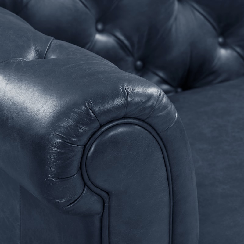 Poly & Bark Lyon 87" Sofa - Full Grain Genuine Italian Leather