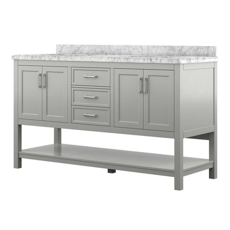 Design Element Affinity 61" Double Sink Vanity