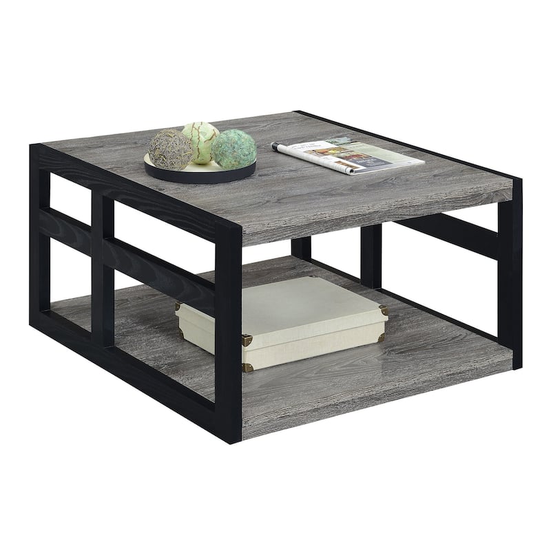 Convenience Concepts Monterey Square Coffee Table with Shelf