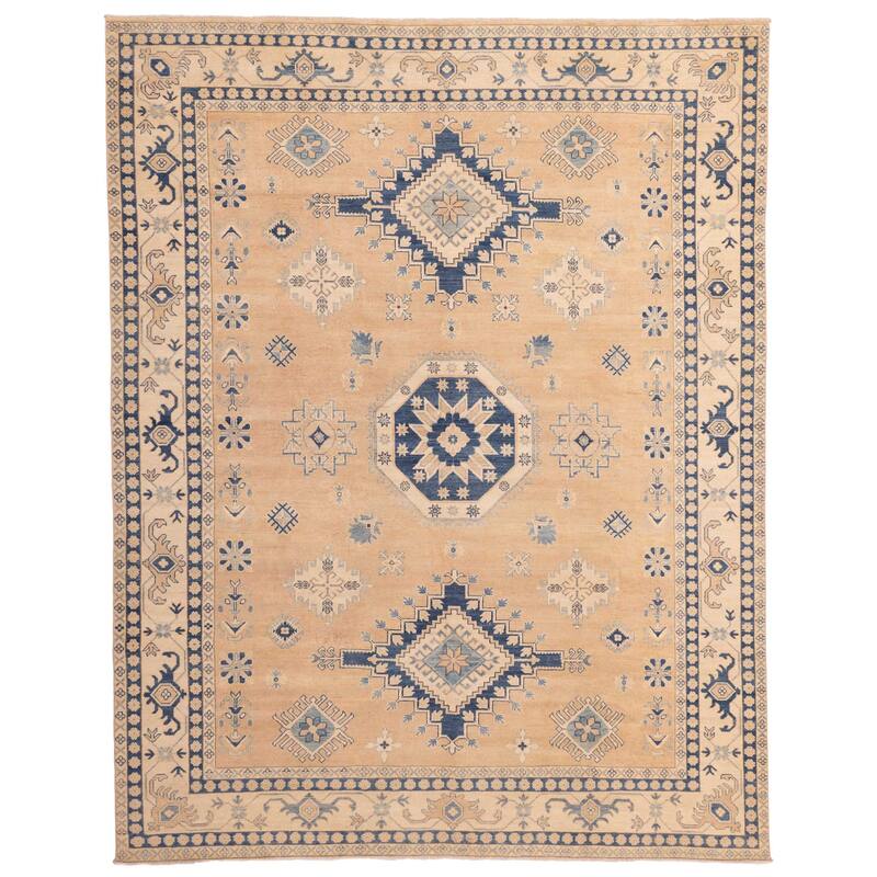 ECARPETGALLERY Hand-knotted Finest Ghazni Brown Wool Rug - 9'0 x 11'5