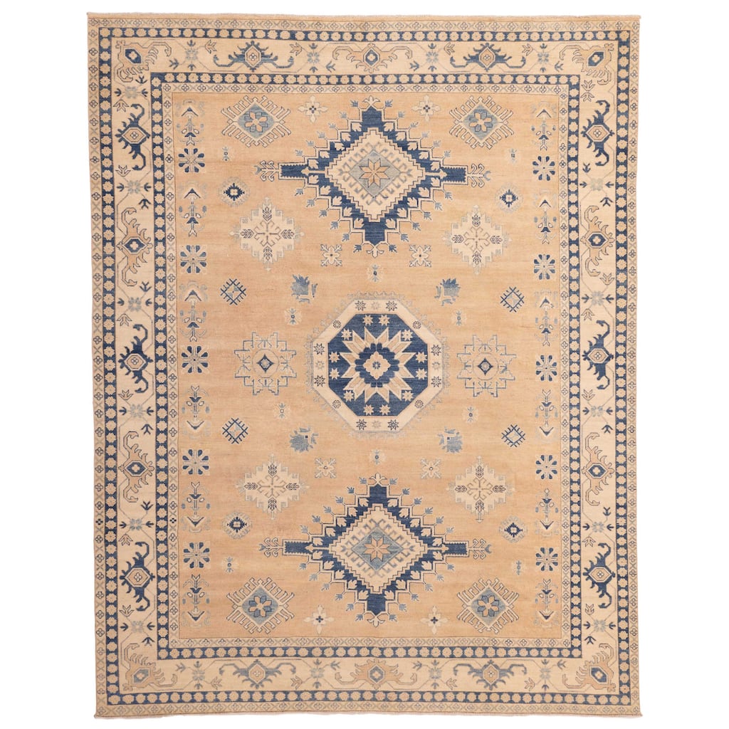 ECARPETGALLERY Hand-knotted Finest Ghazni Brown Wool Rug - 9'0 x 11'5