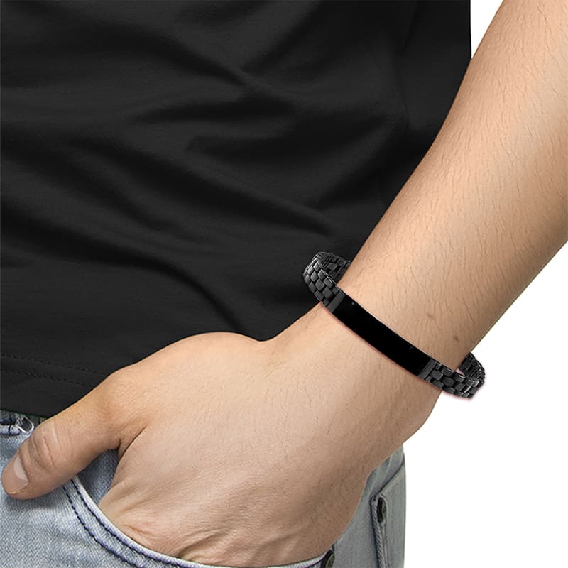 EFFY Men's 925 Sterling Silver Onyx Bracelet