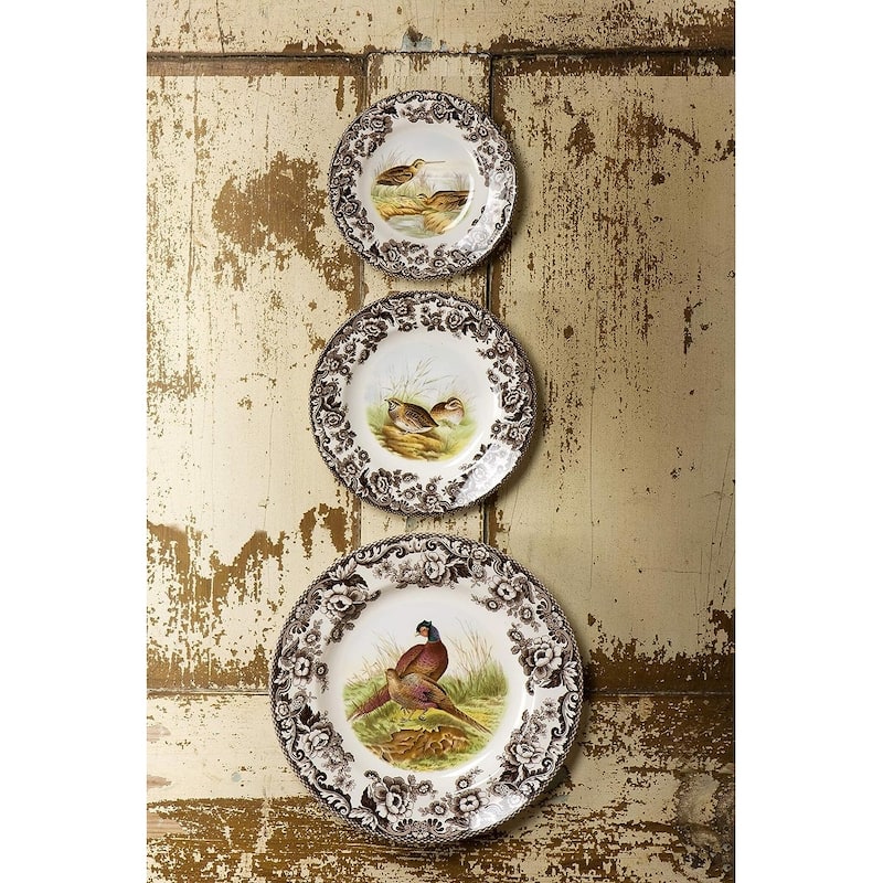 Spode Woodland Dinner Plate Birds Motif - 10.5