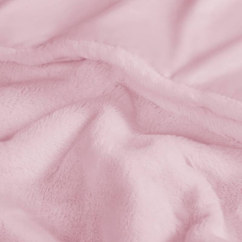 Juicy Couture Solid Rabbit Mink Blankets