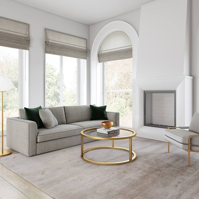 Parker 35" Wide Round Coffee Table