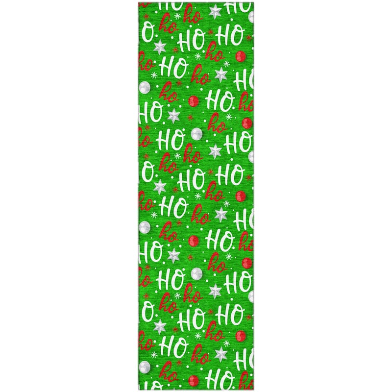Premium Washable Super Soft Christmas Ho Ho Mayfield Rug