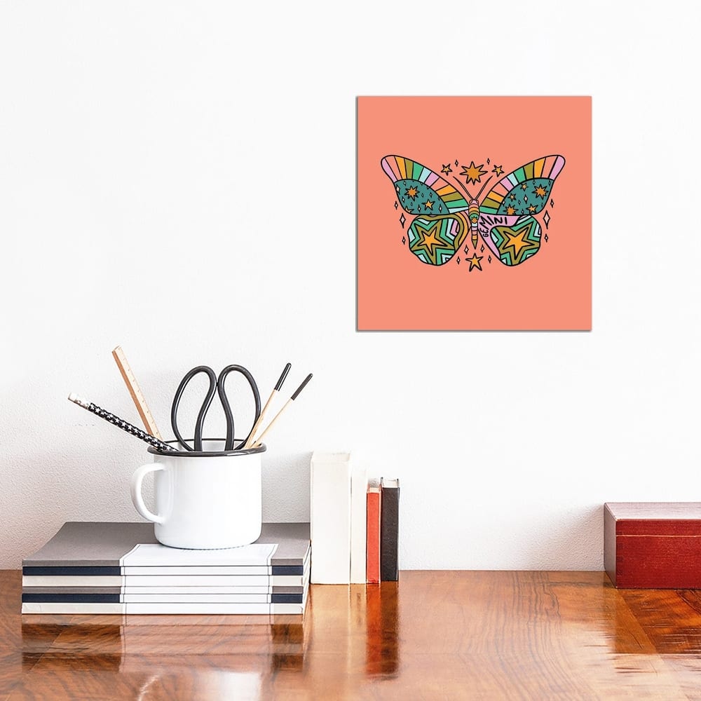 iCanvas "Gemini Butterfly" by Doodle By Meg Canvas Print