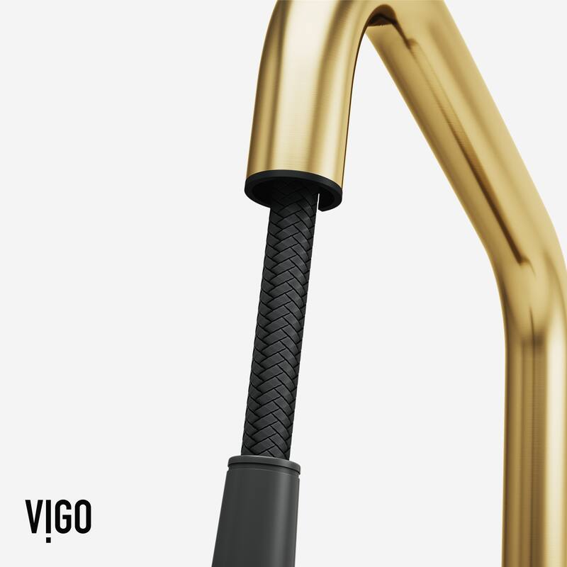 VIGO Utopia 14" H Single Handle Pull-Down Sprayer Kitchen Bar Faucet