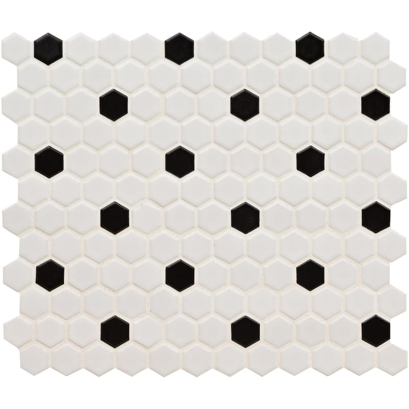 Ackland AKM-P-12X10HXM-CA 10" x 12" Porcelain Geometric Wall Mosaic - Monarch