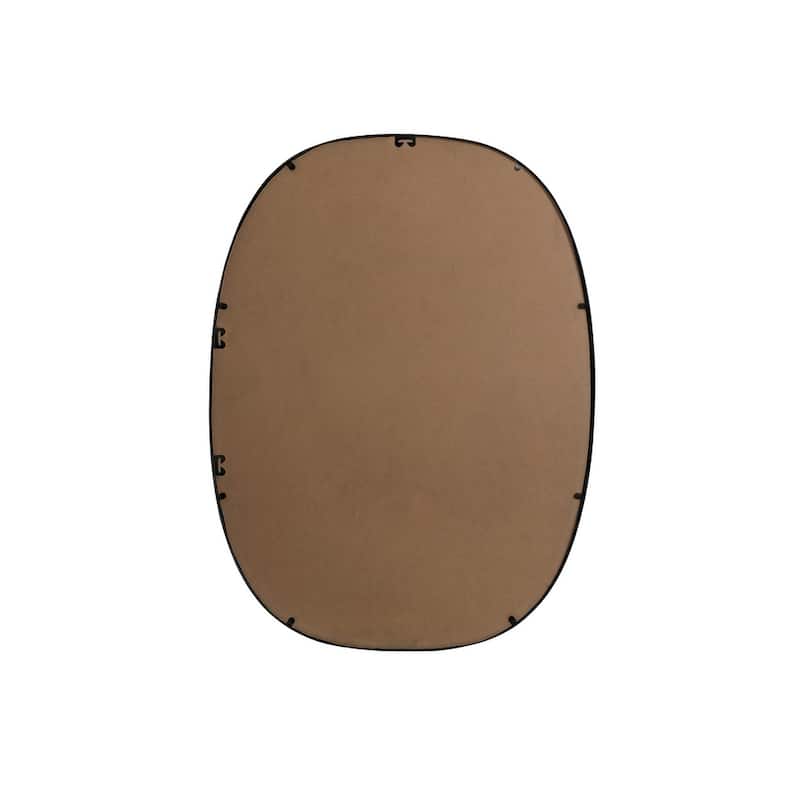 Indigo Home Metal Frame Oval Mirror 30x40 Inch