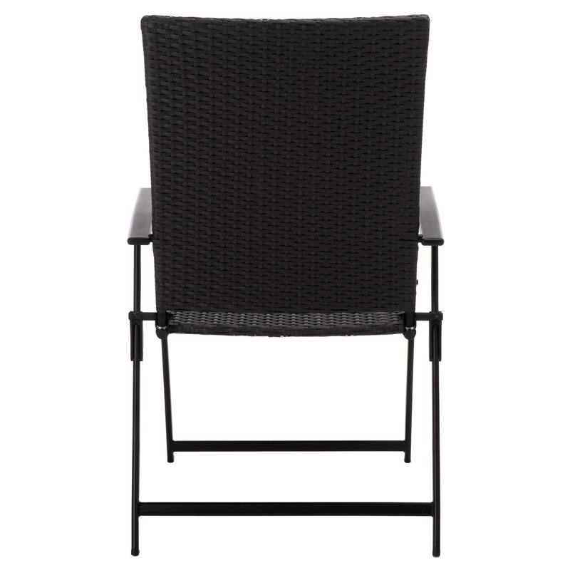 SAFAVIEH Outdoor Living Simon Folding Chair (Set of 2) - 23"W x 26"D x 38"H