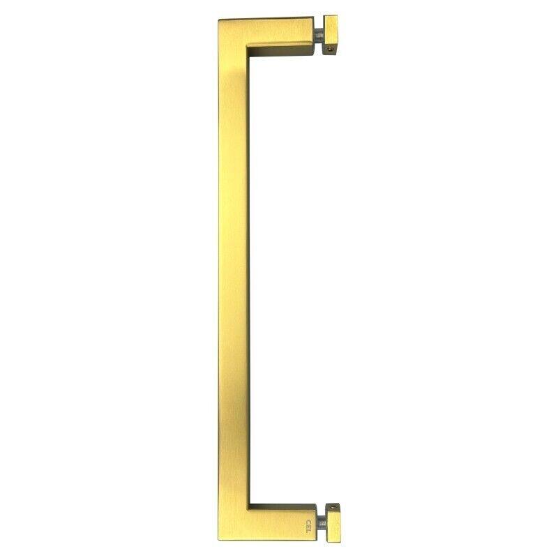 CEL 24" Square Tubing Singled-Sided Pull Handle or Towel Bar for shower door