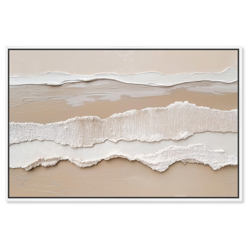 Textured Sea II Canvas by Art Remedy - White - 36" x 24"