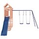 preview thumbnail 3 of 20, vidaXL Swing Set Outdoor Backyard Wooden Playground Equipment for Kids Age 3-8