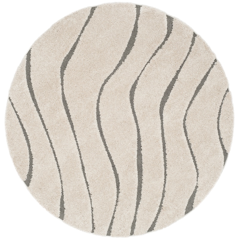 SAFAVIEH Florida Shag Borbala Soft Serene Waves 1.2-inch Thick