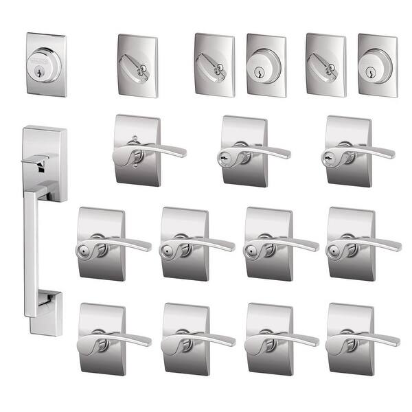 Shop Schlage F600 Cen Mer Lh Century Complete House Door