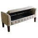 preview thumbnail 23 of 31, Copper Grove ArumVelvet Tufted Storage Bench / Settee