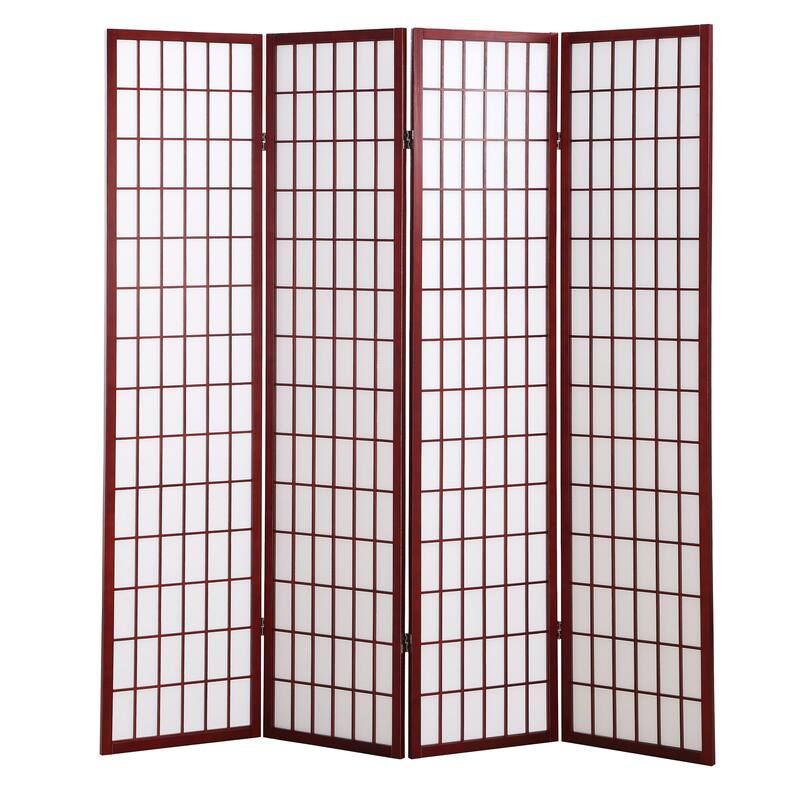 4 Panel Oriental Shoji Screen / Room Divider