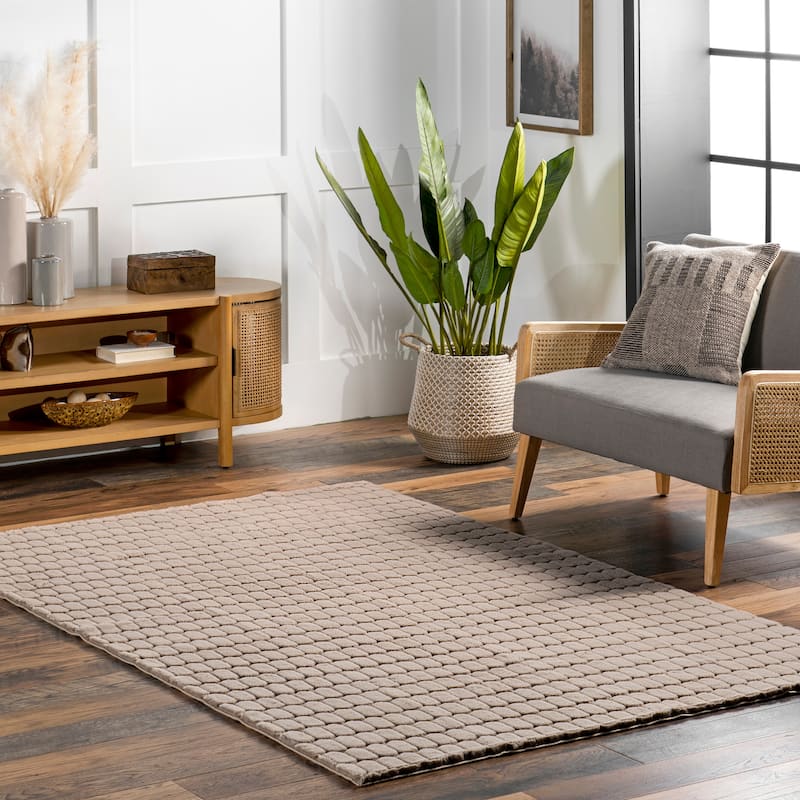 Nuloom Nia SuperiorWash Tile Faux Rabbit Machine Washable Area Rug