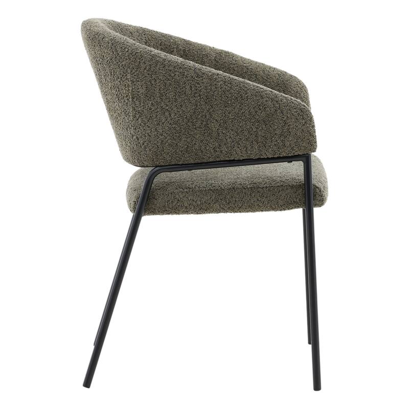 Camilla Upholstered Dining Chair, Olive (Set of 2)