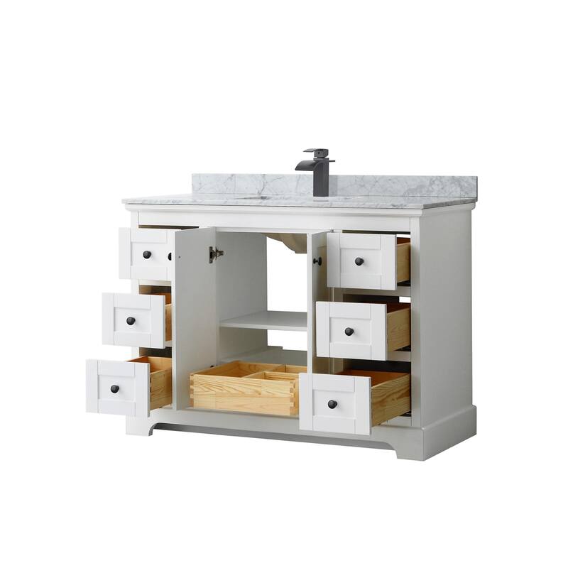 Wyndham Collection Avery 48" Free Standing Single Basin Vanity Set