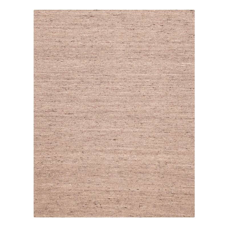 ECARPETGALLERY Flat-Weave Nevada Taupe Wool Kilim - 7'10 x 10'0