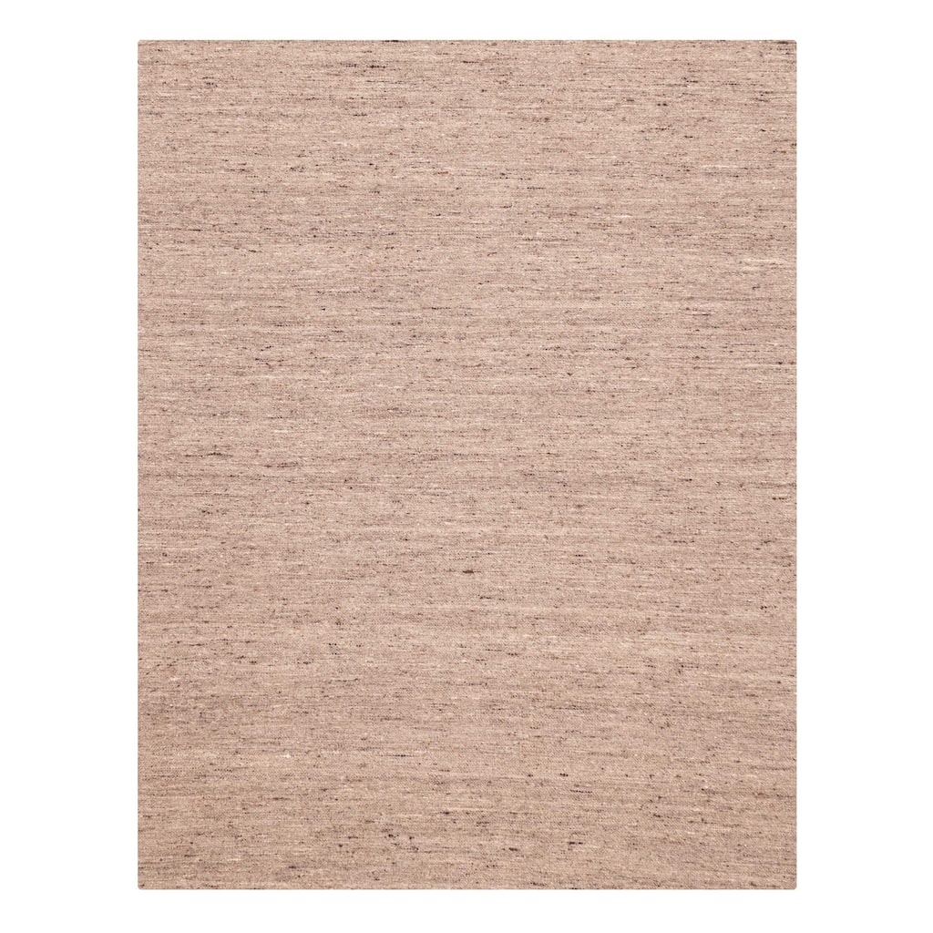 ECARPETGALLERY Flat-Weave Nevada Taupe Wool Kilim - 7'10 x 10'0