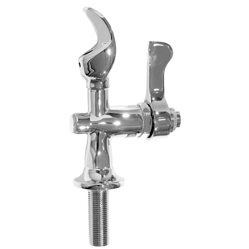 Haws Deck Mounted Polished Chrome Bubbler with Self-Closing Lever - Polished Chrome