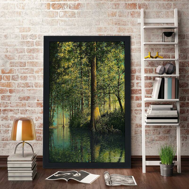 "Peaceful River (Vertical)" Print on Acrylic