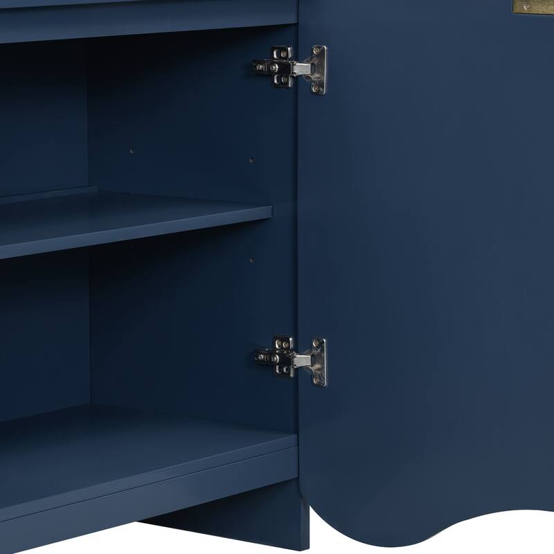 Vertical Stripes Four-Door Cabinet Cabinet