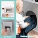 preview thumbnail 9 of 7, Kids 3 in 1 Kitchen Playset with Refrigerator Kitchen Set and Washing Machine - 47.5" x 12" x 35.5"