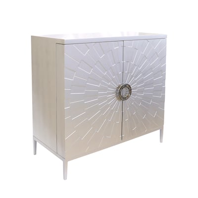 Pasargad Home Luna Home Bar Cabinets, Silver