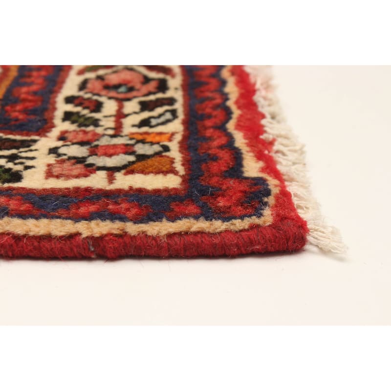 ECARPETGALLERY Hand-knotted Andelz Red Wool Rug - 3'1 x 4'10