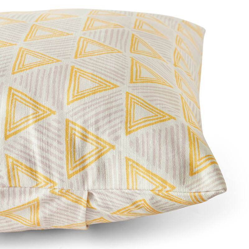 Exclusive Fabrics Printed Cotton Throw Pillow Covers 18 X 18 - Textured Decorative Pillow Covers (Set of 2)
