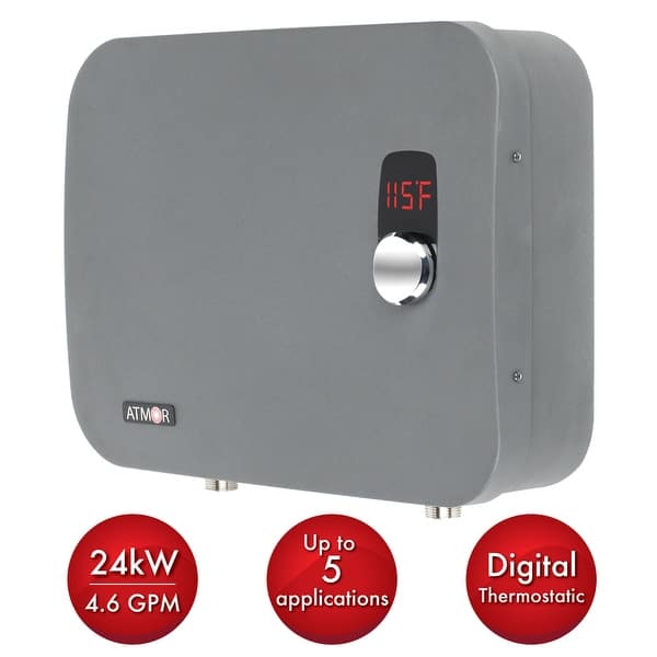 Atmor AT-910-24TP ThermoPro 24 Kilowatts 240 Volts 3.6 GPM Electric Whole  House Tankless Water Heater - Bed Bath u0026 Beyond - 20264025