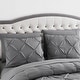 preview thumbnail 20 of 19, Sweet Home Collection 8 Piece Pinch Pleated Bed In a Bag All Season Complete Set