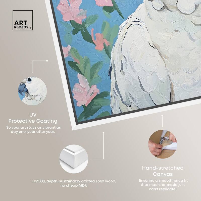 White Cockatoo I Canvas by Art Remedy