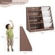 preview thumbnail 3 of 5, Kids Bookshelf Toy Storage Organizer 4-Tier Wood Book Rack Toddler Bookcase Baby Book Toy Display Shelf 5 Sling Bookshelf