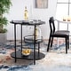 preview thumbnail 34 of 55, SAFAVIEH Iva 17.7-Inch Swivel 3-Tier Metal Bar Cart - 29.53" W x 17.72" L x 32.76" H