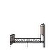 preview thumbnail 6 of 7, Modern Twin Bed Frame with Unique Flower System, Steel Structure, Easy Assembly, Ideal for Memory Foam Mattresses