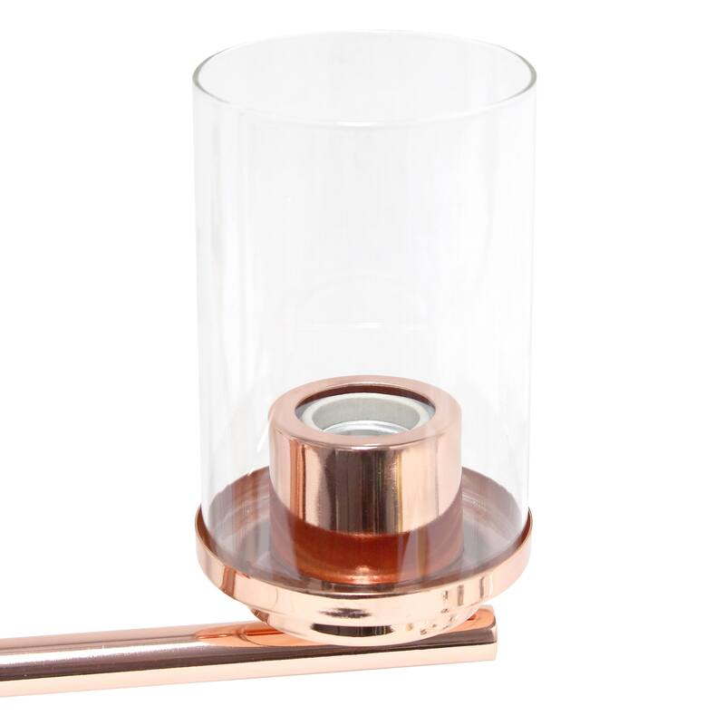 Gold 3-Light Pendant Chandelier - Metal & Clear Glass - Modern Traditional Lighting Fixture - 15" Diameter - 63