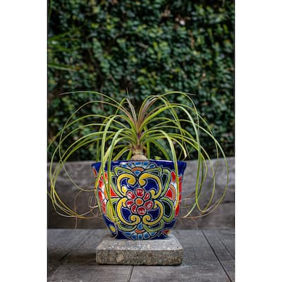 7 in.Blue Floral Talavera Classic